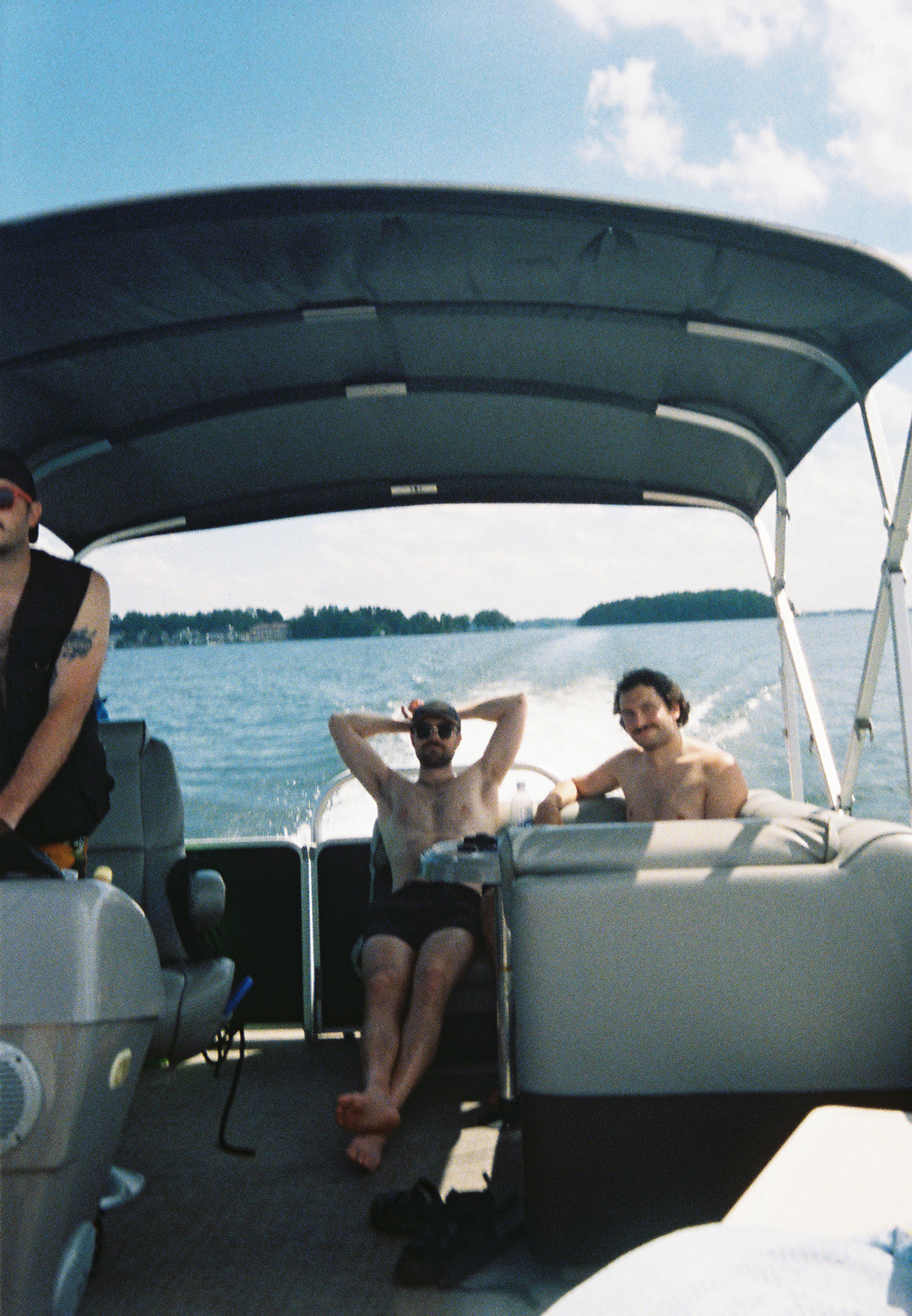 Me on a boat with friends